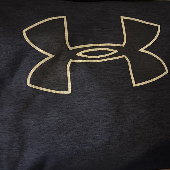 Under Armour ColdGear Hoodie YXL Boys Blue Loose Fit Big Logo Pullover - Picture 6 of 6